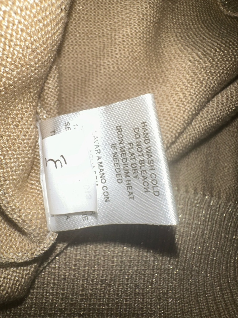 NWT Joseph A. metallic gold short-sleeve knit top size XL - Picture 11 of 12